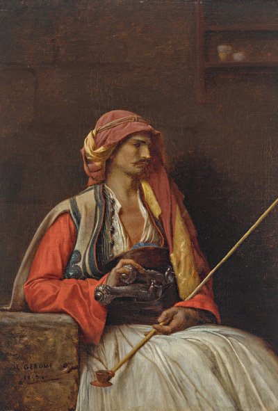 Seated Arnaut by Jean Leon Gerome