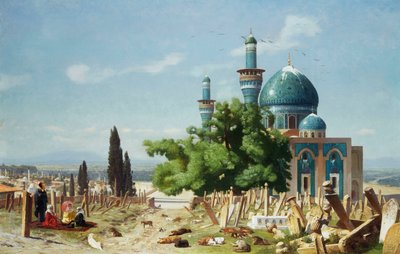 The Fields of Rest, Brousse by Jean Leon Gerome