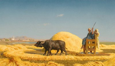 The Grain Threshers, Egypt by Jean Leon Gerome