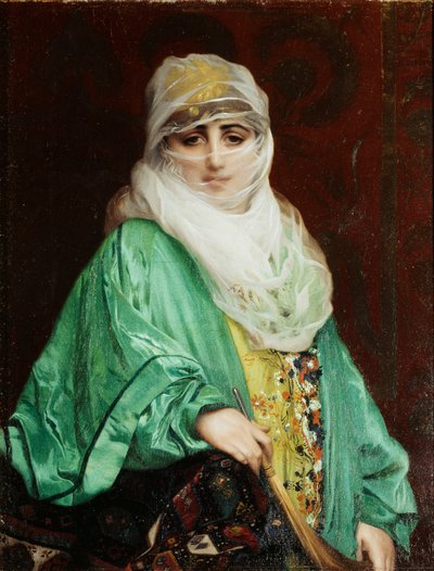Woman from Constantinople, Standing by Jean Leon Gerome