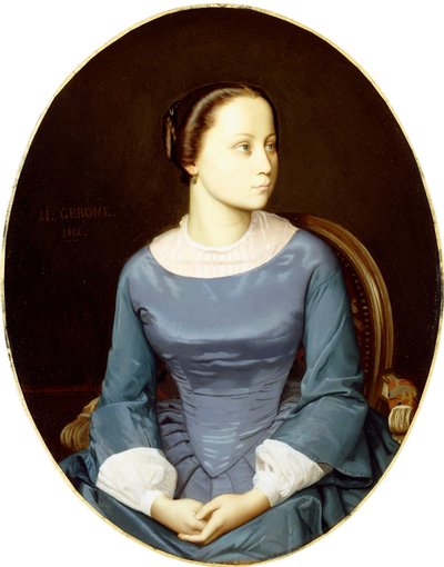 Young Woman in Blue, 1852 by Jean Leon Gerome
