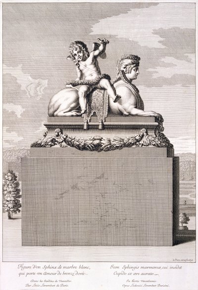 Figure of a Sphinx at Versailles by Jean Lepautre