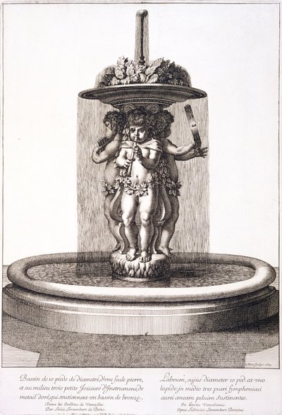 Fountain by Louis Lerambert at Versailles by Jean Lepautre