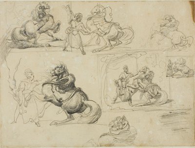Studies by Jean Louis André Théodore Géricault