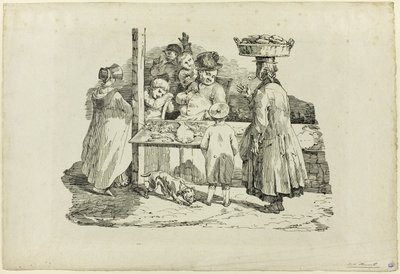 The Sleeping Fishmonger by Jean Louis André Théodore Géricault