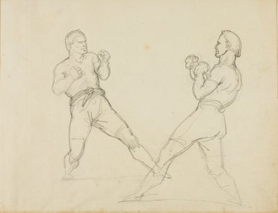 Two Boxers Sparring by Jean Louis André Théodore Géricault