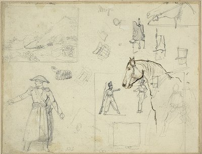 Various Studies by Jean Louis André Théodore Géricault