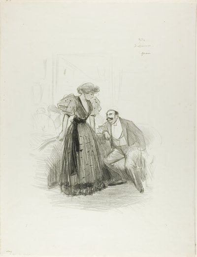 At an Evening Party by Jean Louis Forain