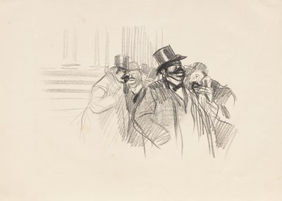 At the Stock Exchange by Jean Louis Forain
