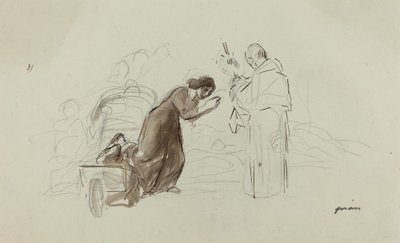 Benediction at Lourdes by Jean Louis Forain