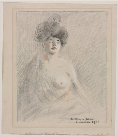 Courtesan (recto) by Jean Louis Forain
