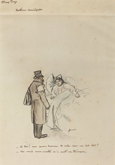 Elections Municipales, c. 1897 by Jean Louis Forain