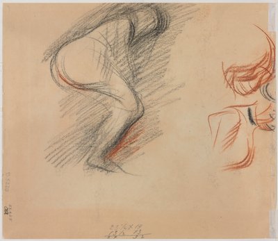 Figure Sketches (verso) by Jean Louis Forain