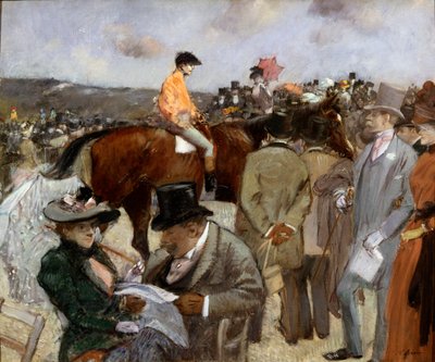 Horseracing by Jean Louis Forain