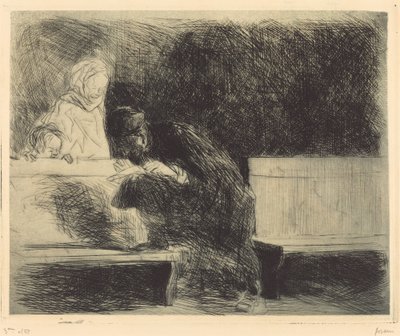 Lawyer Going through a Brief by Jean Louis Forain