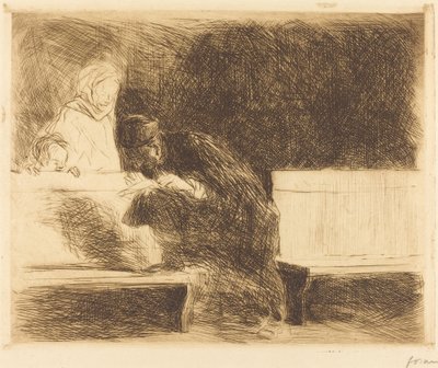 Lawyer Going through a Brief by Jean Louis Forain