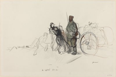 The Boche Retreat by Jean Louis Forain