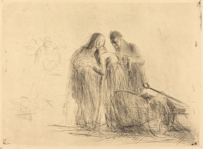 Lourdes, the Paralytic (second plate) by Jean Louis Forain