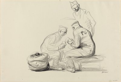 Poilu and German Prisoners by Jean Louis Forain