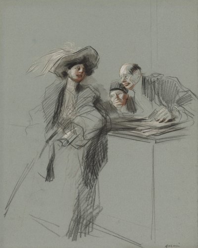The Client by Jean Louis Forain