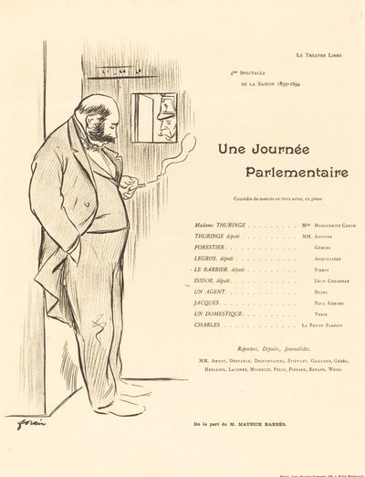 A Parliamentary Day by Jean Louis Forain