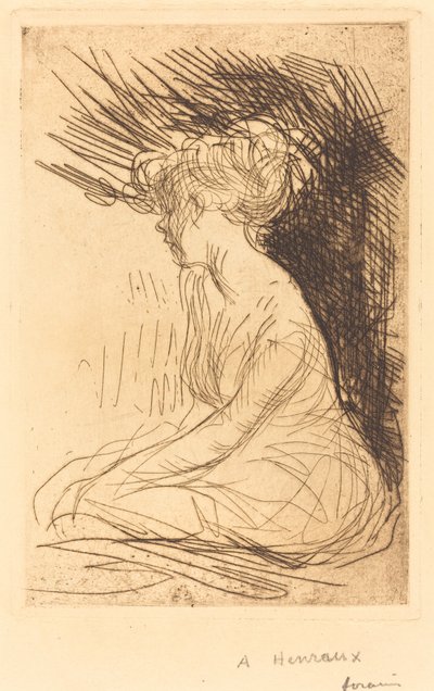 Woman Seated in Profile by Jean Louis Forain
