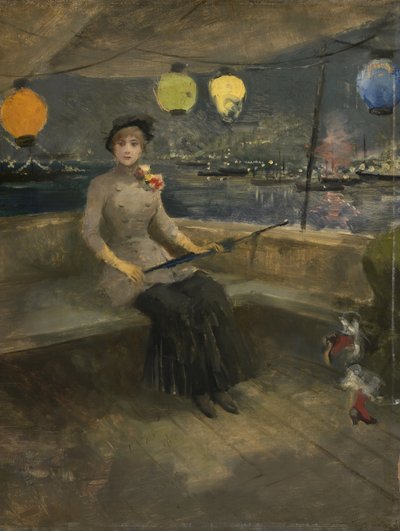 Woman on a Yacht by Jean Louis Forain