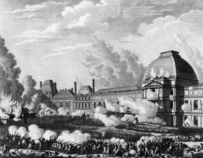 French Revolution: August 10 by Jean Louis II (after) Prieur