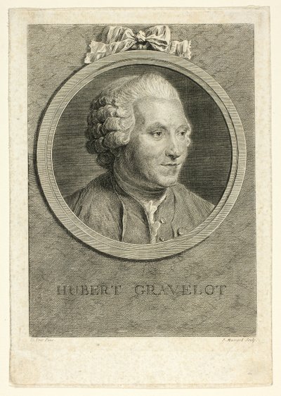 Portrait of Hubert Gravelot by Jean Massard