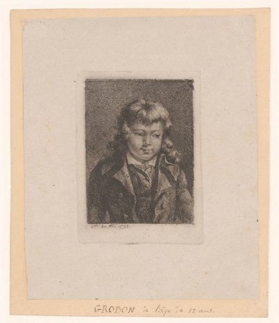 Self-Portrait at Twelve Years Old by Jean Michel Grobon