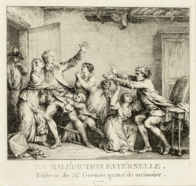Paternal Curse by Jean Michel Moreau
