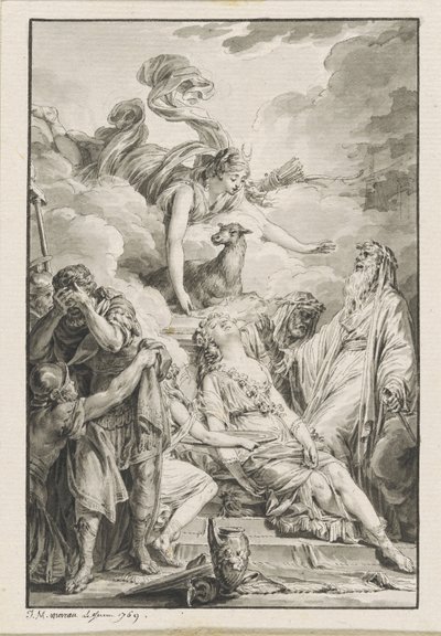The Sacrifice of Iphigenia by Jean Michel Moreau