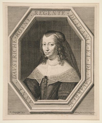 Anne of Austria (1601-1666) by Jean Morin