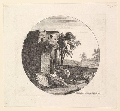 The Ruins on the Left by Jean Morin