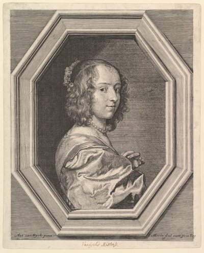 Marguerite Lemon, Mistress of Antoine van Dyck by Jean Morin