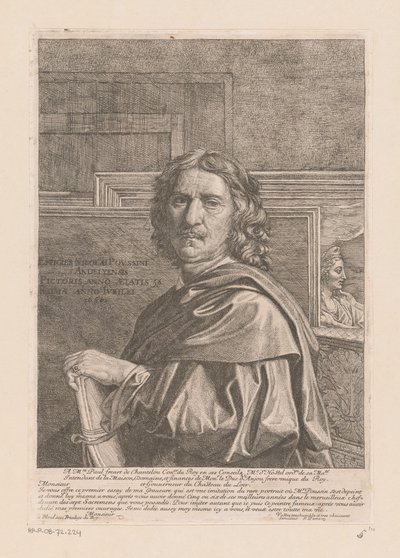 Portrait of Nicolas Poussin by Jean Pesne