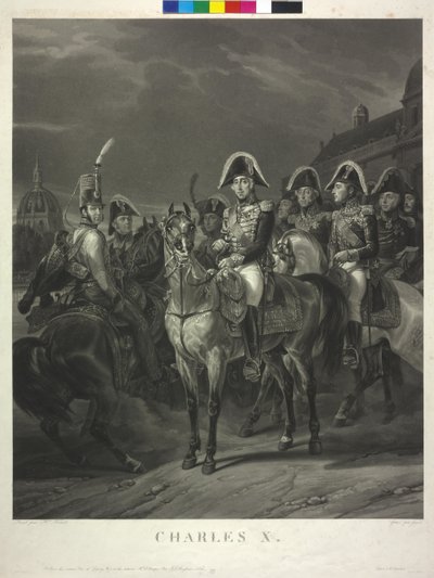 King of France Charles X by Jean Pierre Marie Jazet