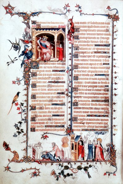Page from the Belleville Breviary, 1323-1326 by Jean Pucelle