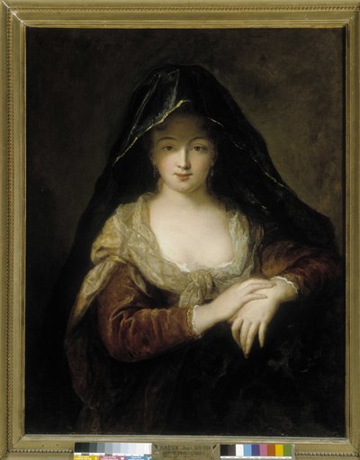 Young girl with crossed hands by Jean Raoux
