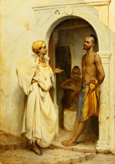 Flirtation by Jean Raymond Hippolyte Lazerges