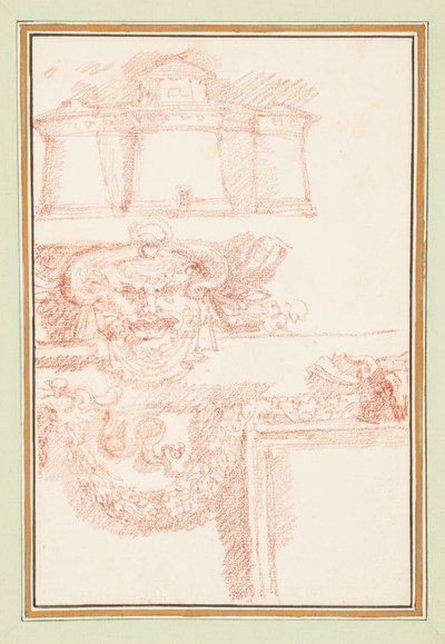 Armory, Mask and a Garland by Jean Robert Ango