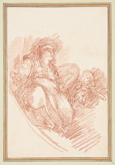 Figure in Antique Military Dress by Jean Robert Ango
