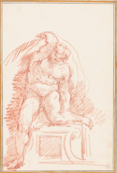 Ignudo from Sistine Chapel Ceiling by Jean Robert Ango