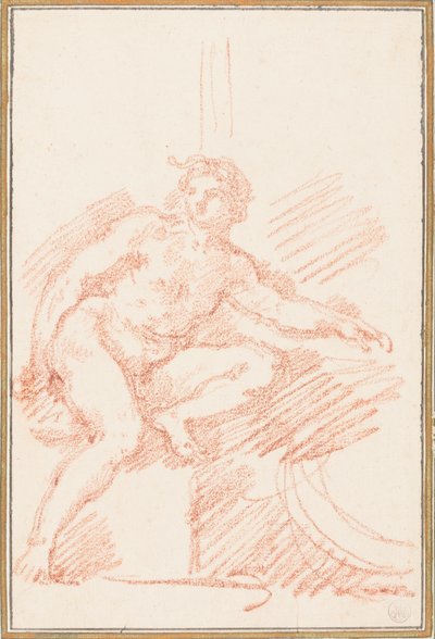Ignudo from Sistine Chapel ceiling by Jean Robert Ango