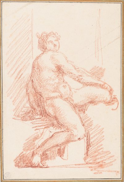 Ignudo from Sistine Chapel Ceiling by Jean Robert Ango