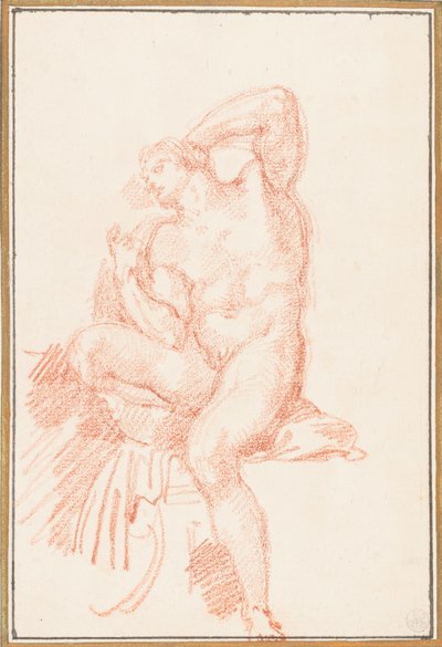 Ignudo from Sistine Chapel ceiling by Jean Robert Ango