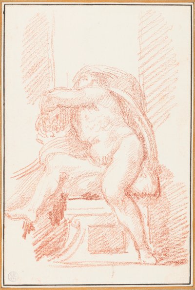 Ignudo from Sistine Chapel ceiling by Jean Robert Ango