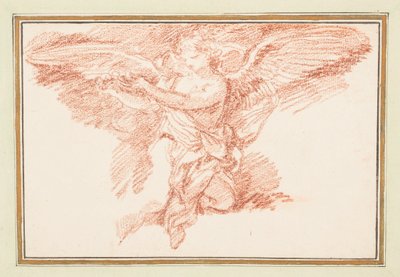 Kneeling Winged Figure Holding a Crown by Jean Robert Ango