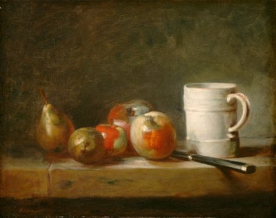 Still Life with a White Mug by Jean Baptiste Simeon Chardin