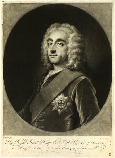 Philip Stanhope, Earl of Chesterfield by Jean Simon
